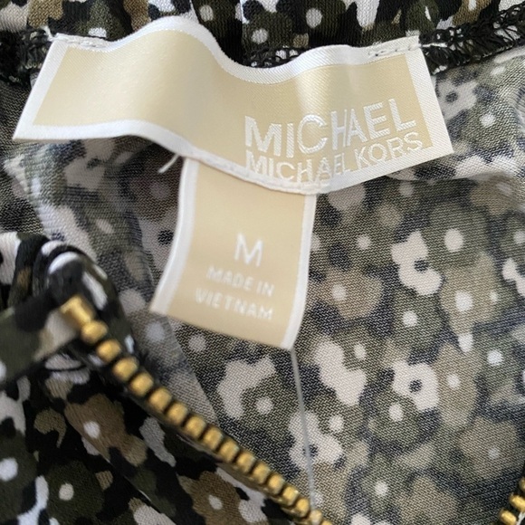 Michael Kors floral sleeveless dress w/ zip up M - Picture 7 of 11